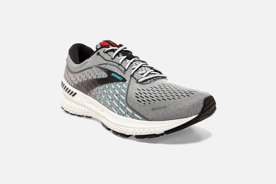 Brooks Israel Adrenaline GTS 21 Road Running Shoes Mens - Grey - QZG-186904